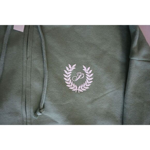 PINK Victoria's Secret WMN Sz XS Green Ivy Fleece Flare Pants Zip-Up Hoodie Set - Picture 4 of 16